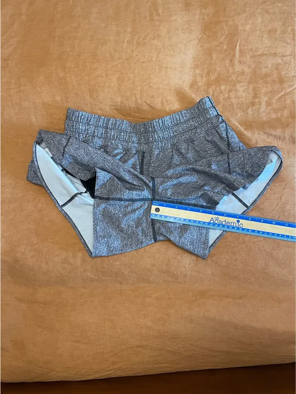 Lululemon Heather Grey Track That Short 5” - Image 3