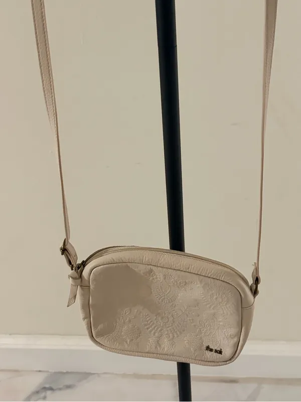 The Sak Beige Embossed Crossbody Bag - Image 2