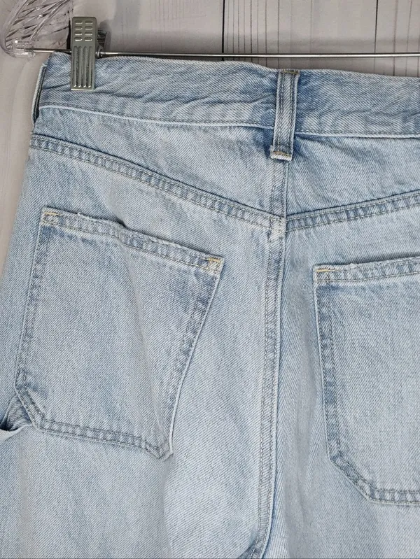 Aeropostale Light Blue High Rise Baggy Relaxed 90's Y2K Classic Eveeyday Jeans - Image 9