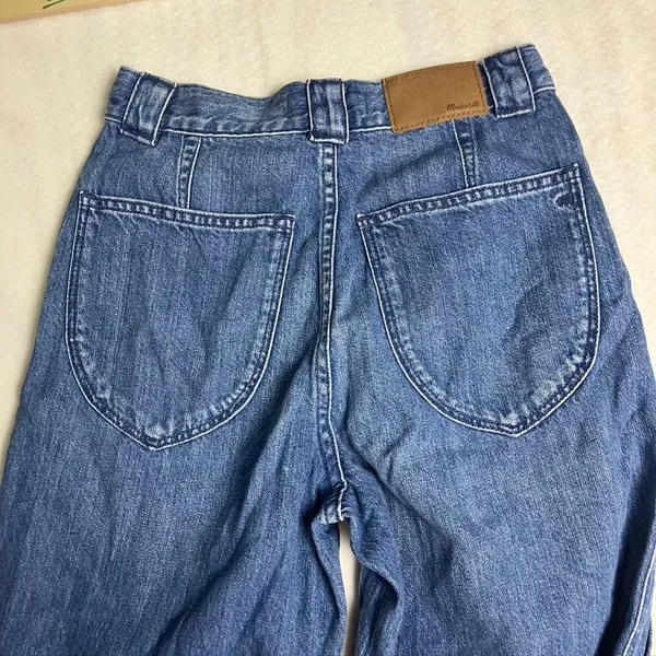 Madewell Womens Size 23 Jeans‎ Medium Wash High Rise Straight Leg Cotton Factory - Image 11