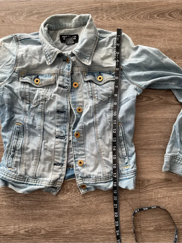 Vintage Polo Jeans Co Ralph Lauren Denim Jacket Womens Small Light Wash Y2K 90s - Image 12