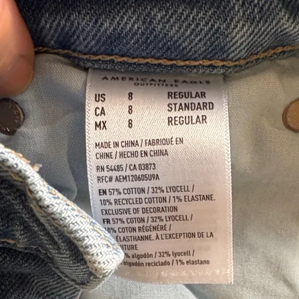 American Eagle Outfitters Super High Rise Ankle Straight Jeans - Image 5