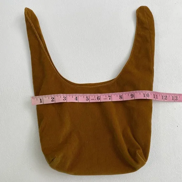MERIT Beauty Signature Bag Camel Corduroy Knot Bag Slouchy Hobo Tote Minimalist - Image 6