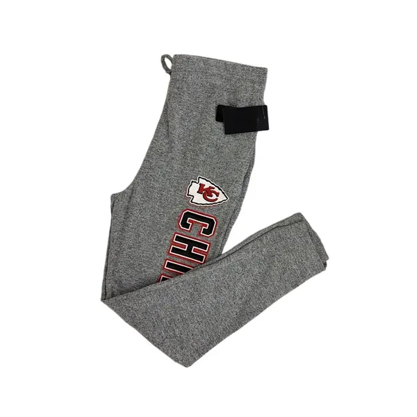 NWT NFL Team Apparel Sweatpants Kansas City Chiefs Gray Casual Joggers Large - Image 2