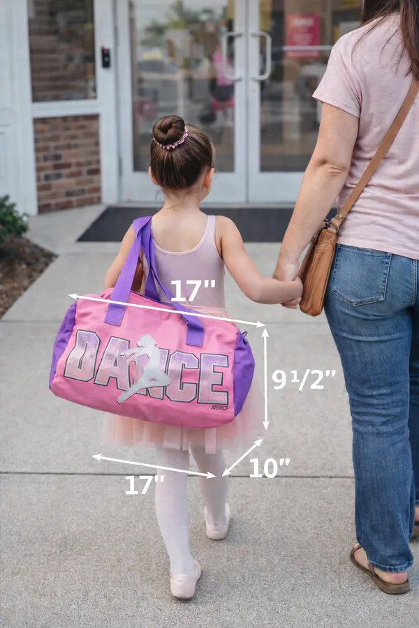 Justice Pink Dance Duffel Bag – Great Condition! - Image 8
