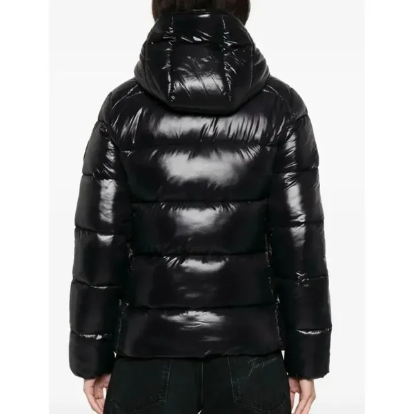 Save the Duck padded black puffer jacket ultra lite size small - Image 2