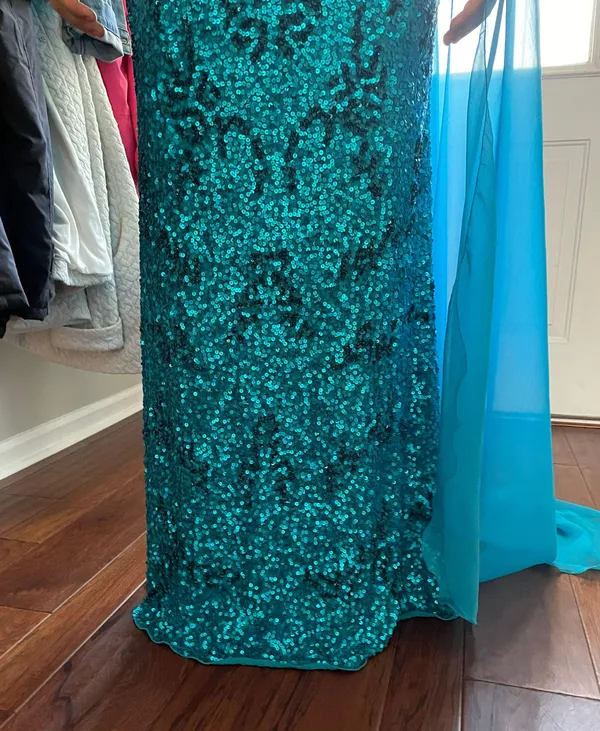 Blue Prom / Pageant Gown Size 6 - Image 3
