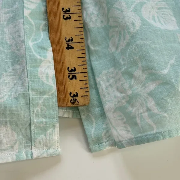 Brooks Brothers Reyn‎ Spooner Hawaiian Traditionals Shirt Dress Sz 6 Blue White - Image 6