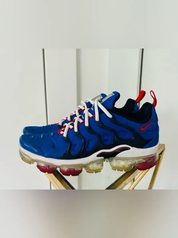 Nike Air Vapormax Plus Racer Blue/University Red-obsidian-white size 8M 9.5W - Image 2
