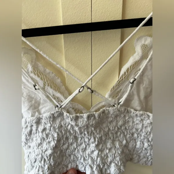 Free People FP One Intimately Adella Longline‎ Bralette White Size Small - Image 10