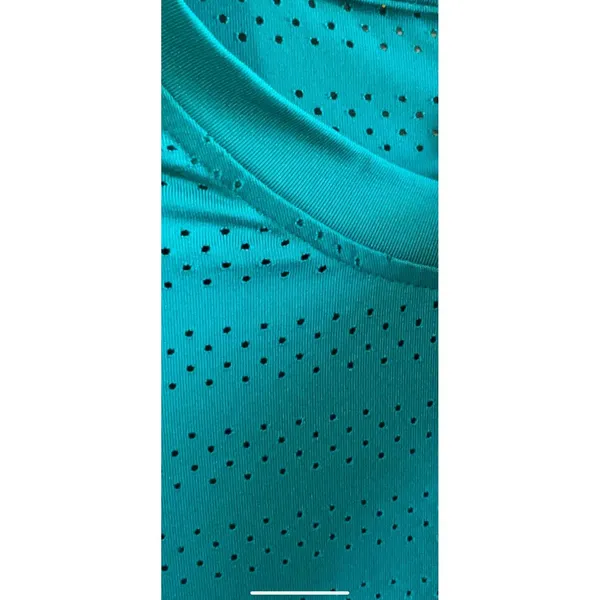 ZYIA ACTIVE Teal Chill Long Sleeve‎ T-Shirt Perforated Workout Top Size Small - Image 3