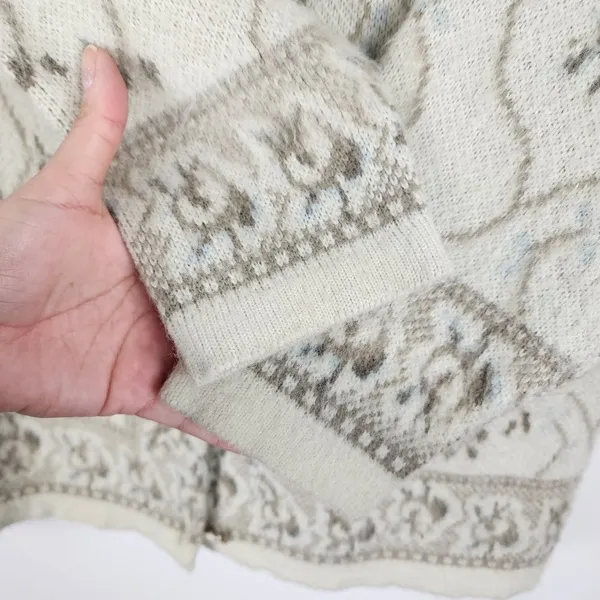 Vintage Cardigan Indutexsa Floral Knit Coastal Grandma Sweater - Image 10