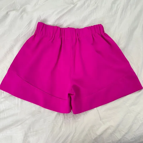 NEW Glam hot pink shorts retro size SMALL Y2K - Image 6
