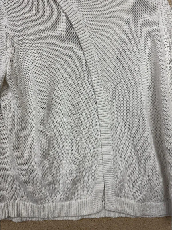 (RFB3) Banana Republic Womens XL Cream Open Back Sweater Crossover Knit Pullover - Image 9