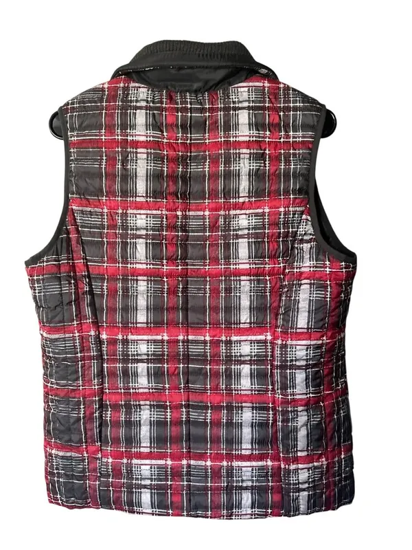 Tribal Women's Red, Black & Gray Vest - Image 3