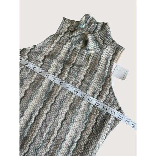 Skies Are Blue Crochet Mock Neck‎ Sleeveless Maxi Dress 96225 Beige XS NEW - Image 15