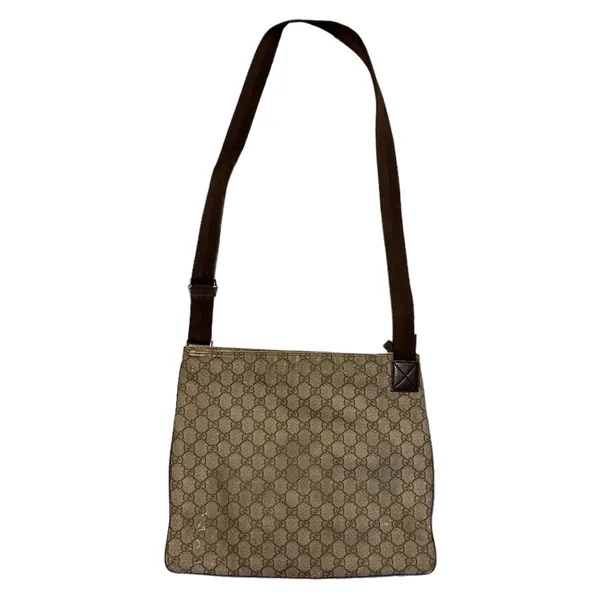 Gucci GG Coated Canvas Shoulder Crossbody Bag Purse - Image 6