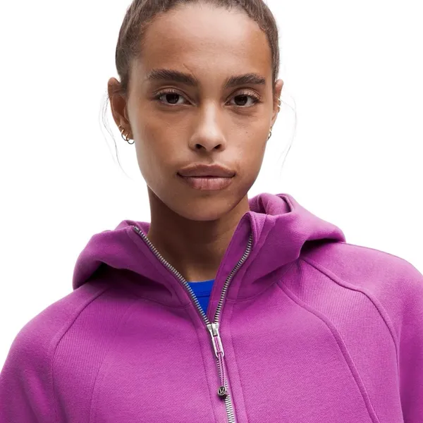 NEW Lululemon Scuba Oversized Half Zip Hoodie Vivid‎ Plum Athletic Cozy XL/XXL - Image 4