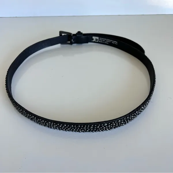 Joe’s Jeans Women’s Handmade Genuine Black Leather Studded Belt‎ - Image 5