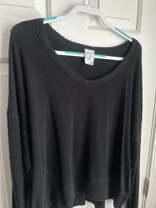 OFFLINE by Aerie Long Sleeve Waffle Top - Image 3