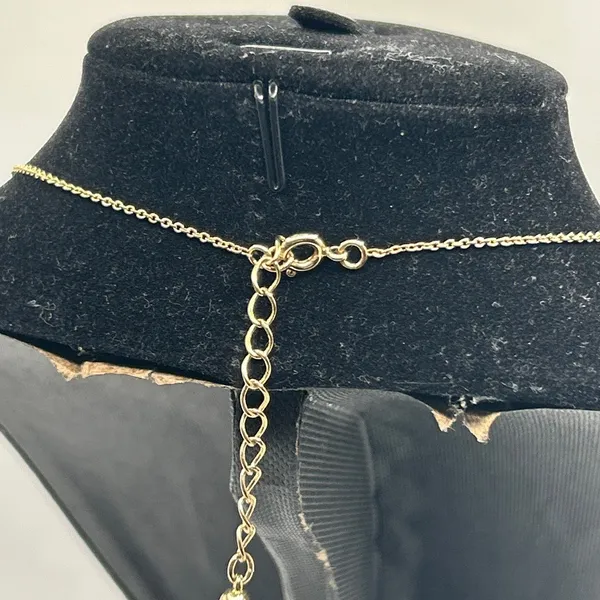 Vintage Real Gold Ichthys Fish Cross Pendant Chain Plated Stainless Steel - Image 4