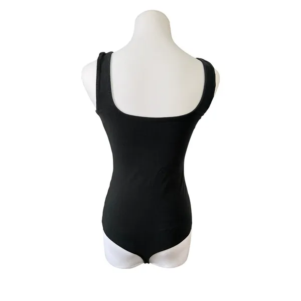 Abercrombie & Fitch Soft A&F Black‎ Sleeveless Bodysuit MEDIUM Seamless Punk Y2k - Image 3