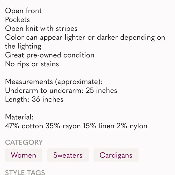 Free People Last Night Stripe Cardigan Sweater in Tan - Image 7