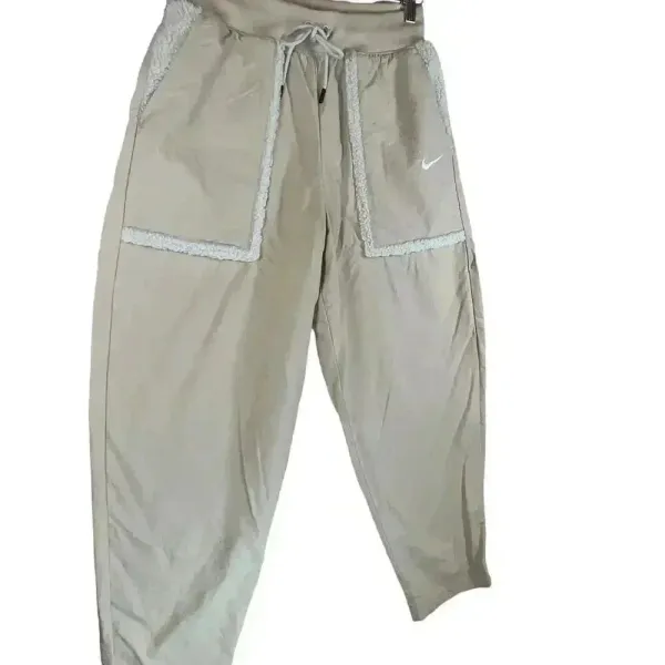 Nike Women’s Essential Woven Loose High Rise Curve Pants Shearling Pockets‎ Med - Image 5
