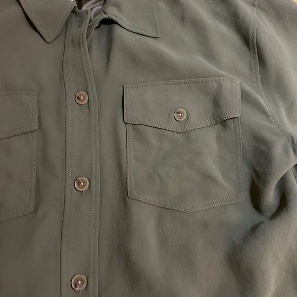 Aritzia Wilfred The Ganna shirt jacket bitter sage xl - Image 3