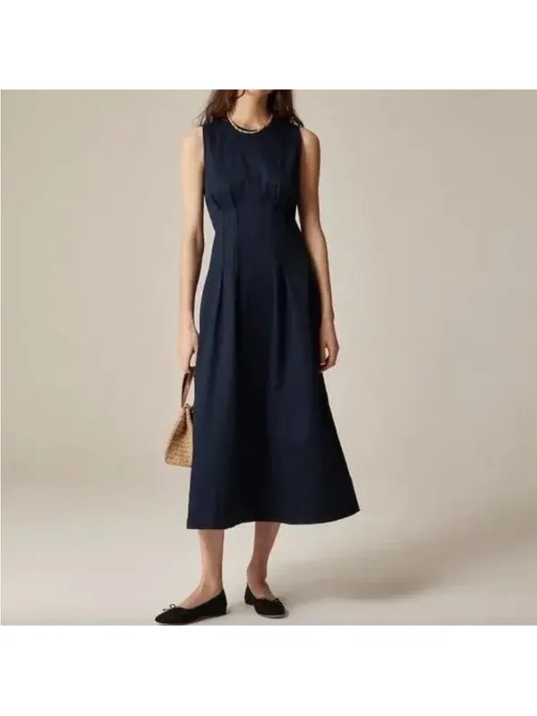 J.Crew Pintuck midi dress in stretch twill - Image 2