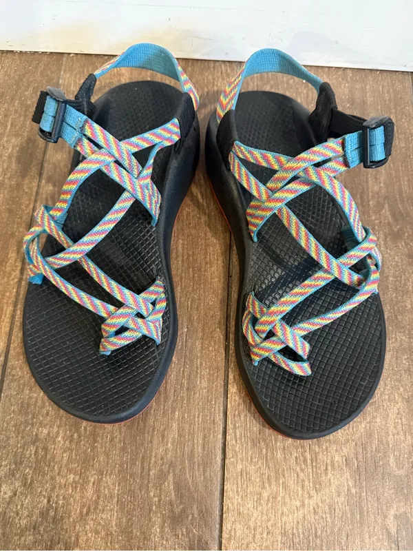 Chacos Women’s Rainbow Multicolor‎ Strappy Hiking Sandals Size 8 - Image 3