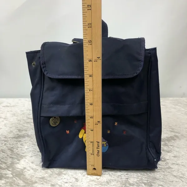 Vintage Pooh Disney Store Mini Navy Backpack - Image 2