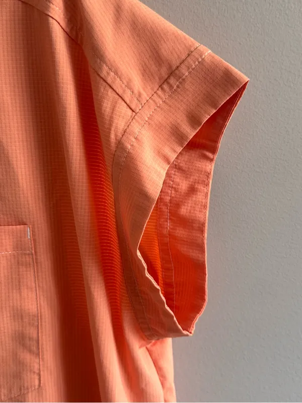 5.11 Tactical Women’s XL‎ Button Front Short Sleeve Shirt Peach Hiking - Image 5