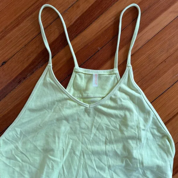 Free People FP Movement Hot Shot Onesie Jumper in Bright Yellow Size XL - Image 5