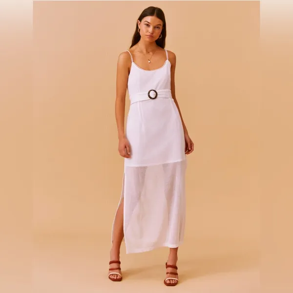 Finders Keepers Coconut Ivory Midi Dress NWT - Image 2