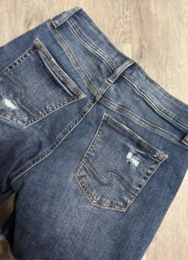 Silver suki denim shorts  - Image 5