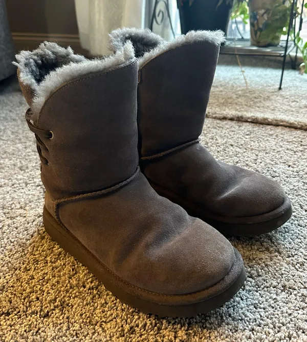 Constantine charcoal grey boots - Image 2