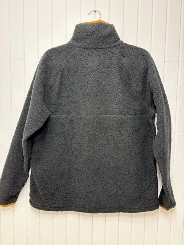 Carhartt Quarter Snap Fleece Pullover Black Tan Relaxed Fit Teddy Jacket‎ size L - Image 6