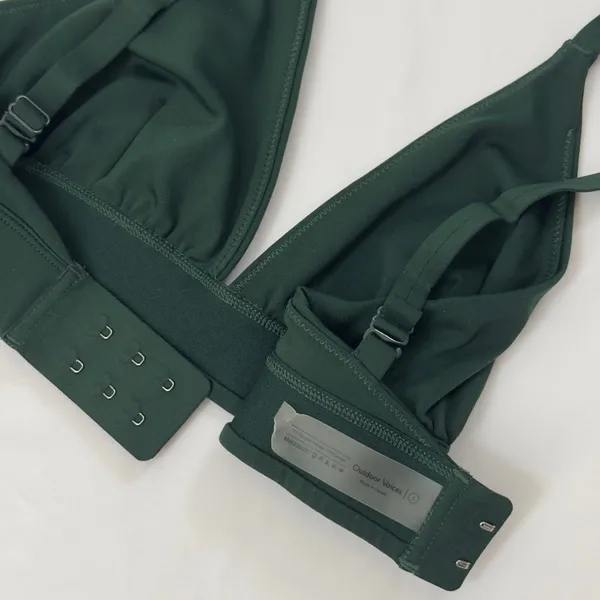 Outdoor Voices Sculpt Hi Apex Bra - Pine Green - S - Image 8