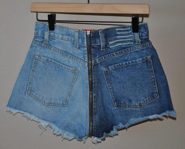 Revice Denim Yin Yang Crop Shorts Tokyo Wash - Image 4