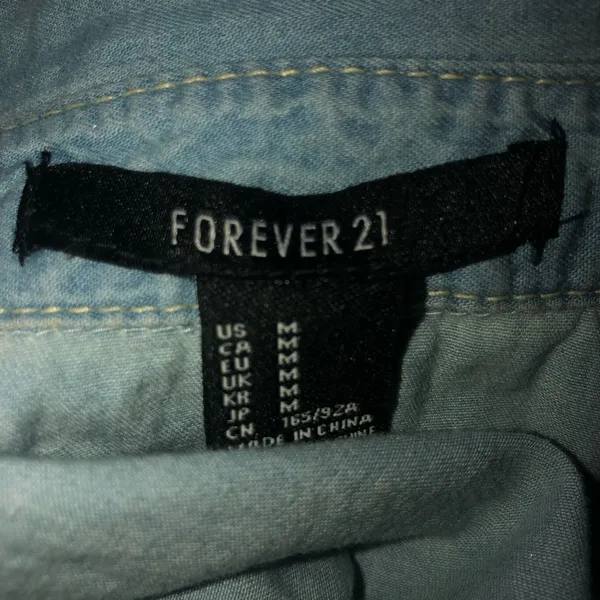 Forever 21 waist tie collared shirt - Image 4