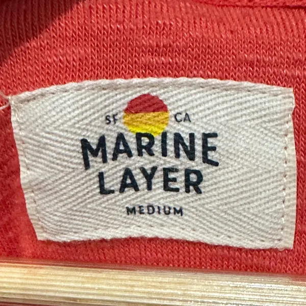 Marine Layer Red Terry Out Zip Romper Medium Casual Boho Beach - Image 4