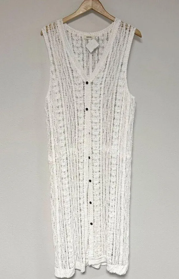 *NEW* Adora Knit Cardigan White Size undefined - Image 3