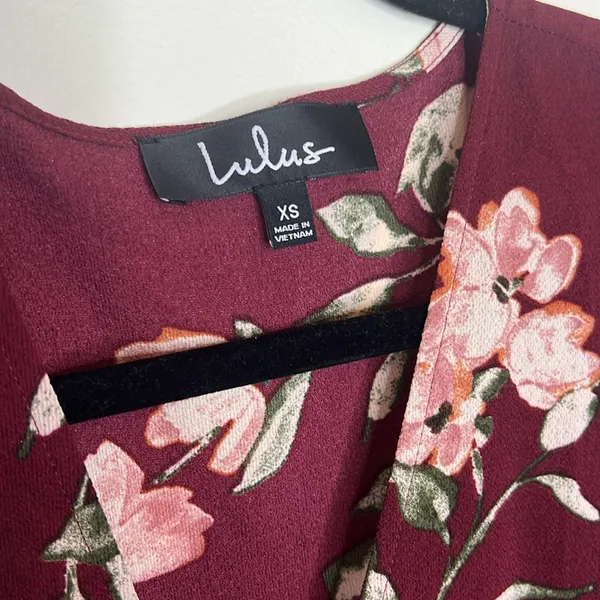 Lulus September Sunsets Burgundy Floral Maxi Wrap Dress - Image 9