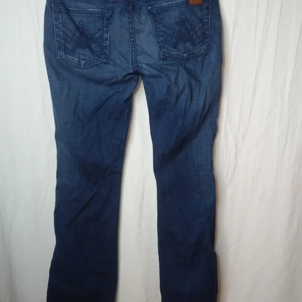 7 For All Mankind 10 30 A Pocket Dark Wash Jeans - Image 6