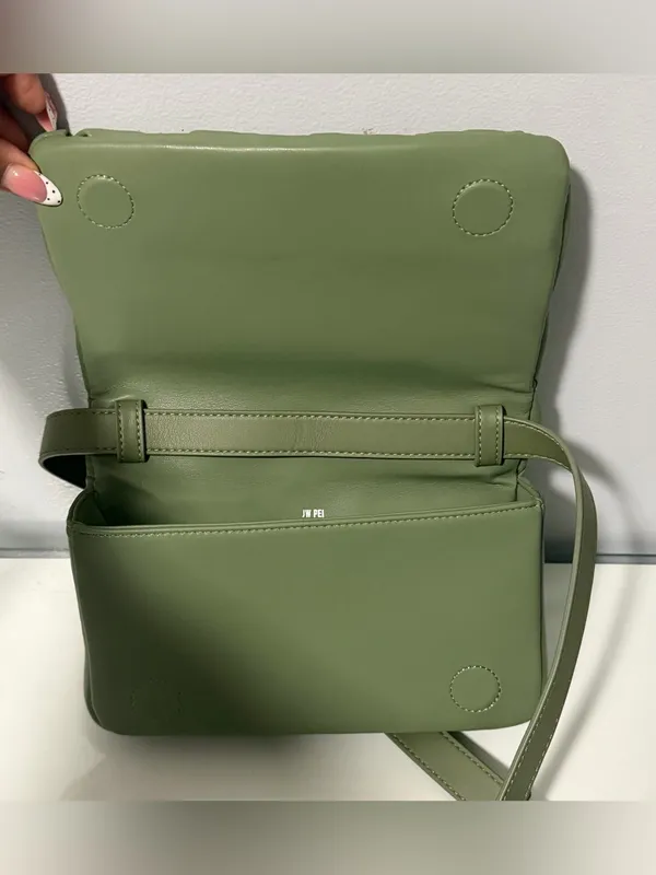 JW PEI Olive Woven Padded Crossbody Bag - Image 3