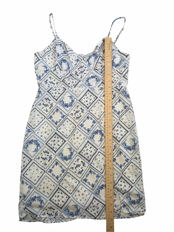 Altar’d State Blue & White Tile Print Dress - Image 7