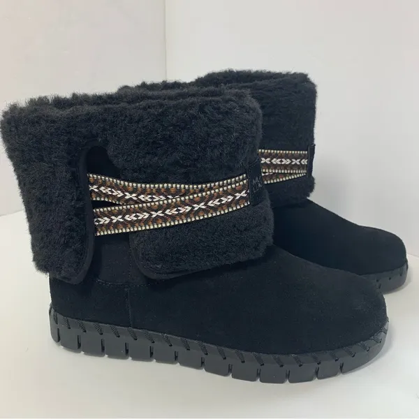 MUK LUKS Women's Black Suede Boots - Size 7‎ - Image 3