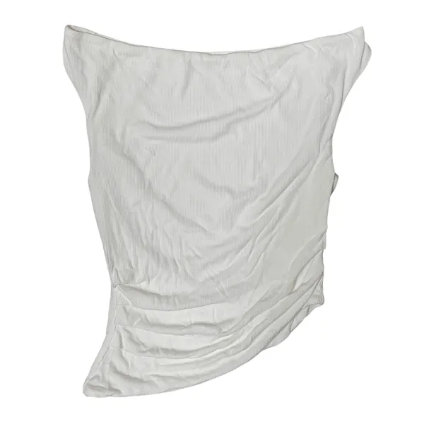 Eco-SkinKiss Rib Cowl Collar Asymmetrical Hem Tank - Image 4