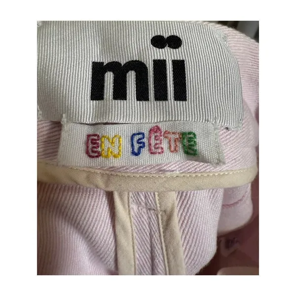 Mii Collections En Fete Pink Wide Leg High Waist Jeans Sz. M - Image 2